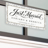 Frisch Vermählt Auto Banner (Äußeres Gebäude)