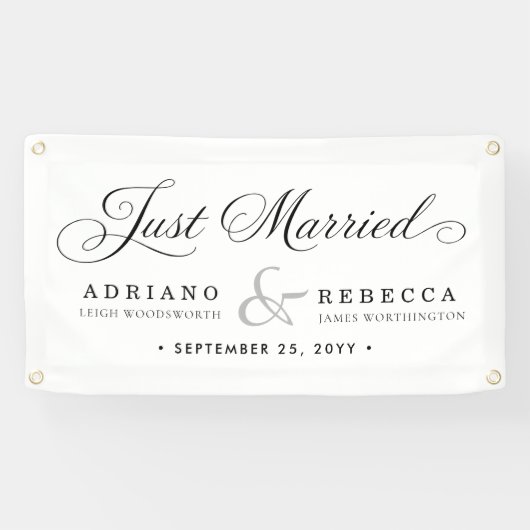 Frisch Vermählt Auto Banner (Horizontal)