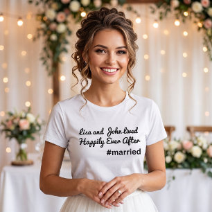 Frisch Vermählt Braut Neuvermählte Hochzeitsreise T-Shirt