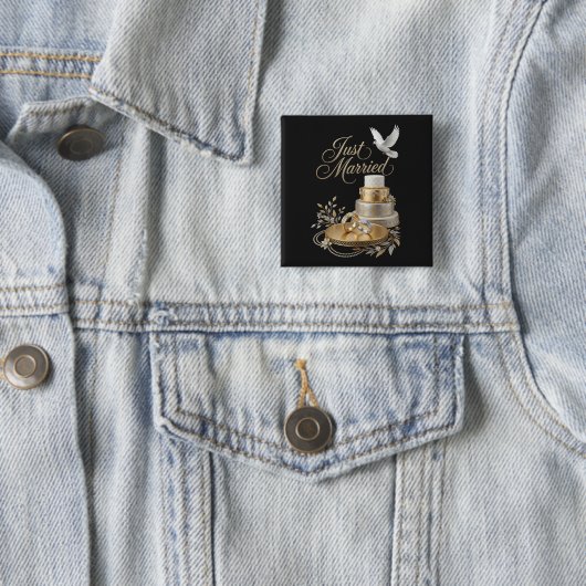 Frisch Vermählt Button (Beispiel)