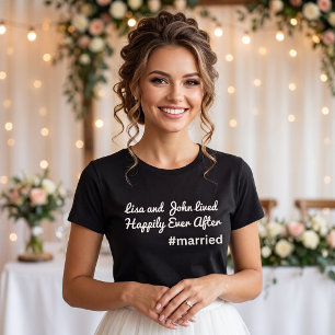 Frisch Vermählte Ehefrau Flitterwochen Braut Benut T-Shirt