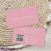 Frisch Vintag rosa QR-Code feminin