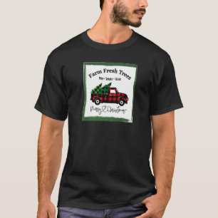Frisch vom Bauernhof Bäume Kiefern Fichten Zedern T-Shirt