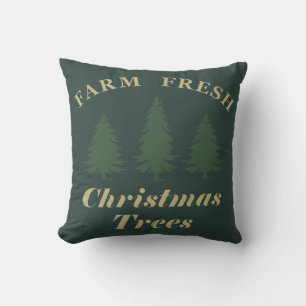 Frisch vom Bauernhof Weihnachts-Kiefern Kissen