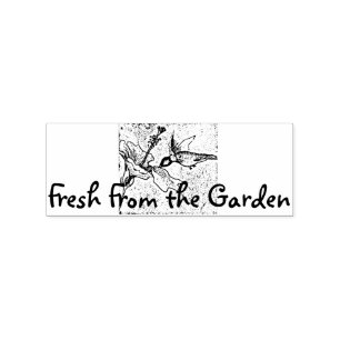Frisch vom Garten Gummistempel