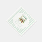Frisch vom Markt Blumenwagen Brautparty Serviette (Ecke)