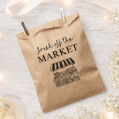 Frisch vom Markt Brautdusche Gastgeschenktüten Geschenktütchen (Ausgeschnitten)