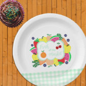 Frisch vom Markt Brautdusche Pappteller