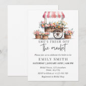 Frisch vom Markt Brautparty-Einladung Vorlage (Vorne/Hinten)