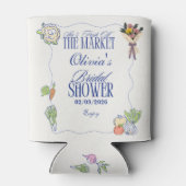 Frisch vom Markt Brautparty Whimsical Dosenkühler (Rückseite)