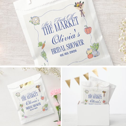 Frisch vom Markt Brautparty Whimsical Geschenktütchen
