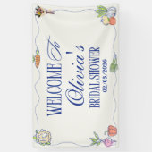 Frisch vom Markt Brautparty Willkommen bei Banner (Vertikal)