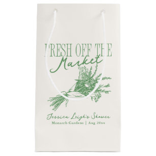 Frisch vom Markt Grüne Bridal Shower Kleine Geschenktüte
