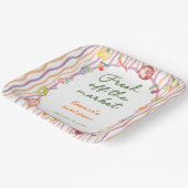 Frisch vom Markt Whimsical Brautparty Pappteller (Gewinkelt)