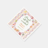 Frisch vom Markt - Whimsical-Brautparty Serviette (Ecke)