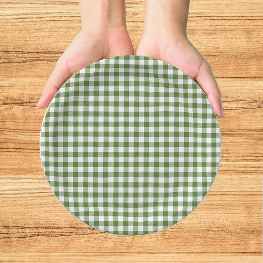 Frisch vom Markt Whimsical Grüne Hochzeitsdusche Pappteller