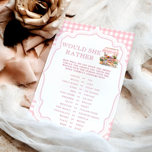 Frisch vom Markt, würde sie eher Dusche spielen