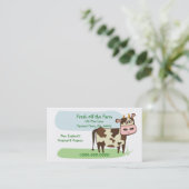 Frisch weg vom Bauernhof Visitenkarte (Stehend Vorderseite)