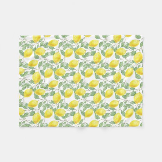 FRISCH ZITRONEN FLEECEDECKE (Vorderseite (Horizontal))