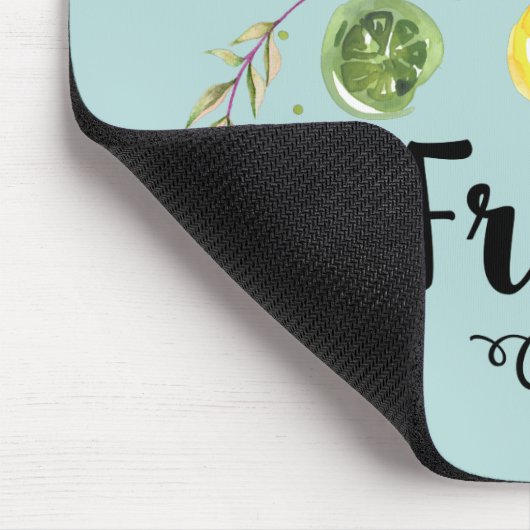 Frisch - Zitrusfrüchte im Wasser Mousepad (Ecke)