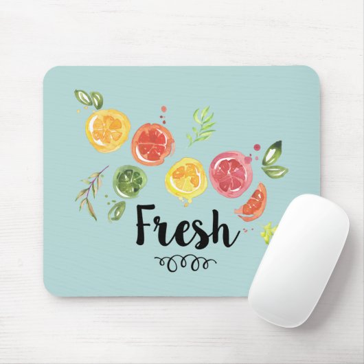 Frisch - Zitrusfrüchte im Wasser Mousepad (Mit Mouse)