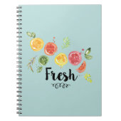 Frisch - Zitrusfrüchte im Wasser Notizblock (Vorderseite)