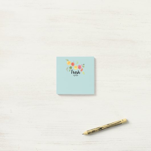 Frisch - Zitrusfrüchte im Wasser Post-it Klebezettel (Auf Schreibtisch)