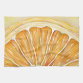 "Frisch zusammengedrücktes" orange Geschirrtuch (Horizontal)