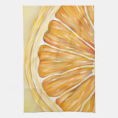 "Frisch zusammengedrücktes" orange Geschirrtuch (Vertikal)