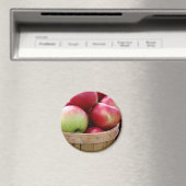 Frischäpfel im Korb auf dem Bauer Markt Magnet (In Situ (Geschirrspüler))