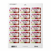 Frischäpfel im Warenkorb am Bauer Adressaufkleber (Vorne)