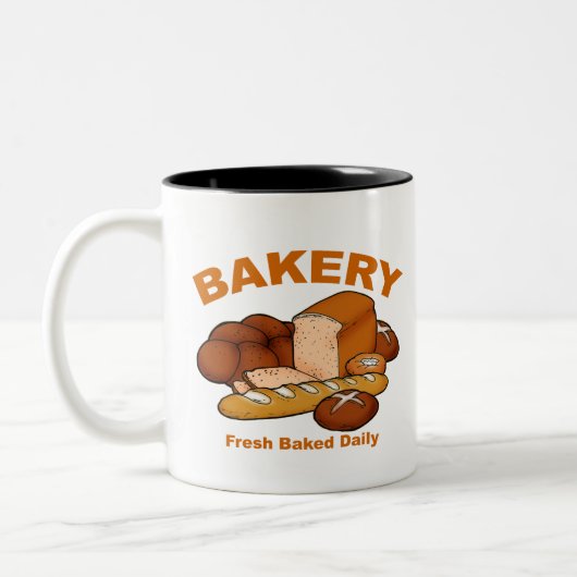 Frischbäckerei Zweifarbige Tasse (Links)
