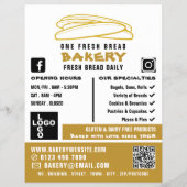 Frischbaguettes, Bäcker, Bäckerei Store Werbung Flyer (Vorne)