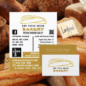 Frischbaguettes, Bäcker, Bäckerei Store Werbung Flyer