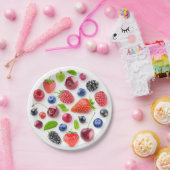 Frischbeeren im Kreis Pappteller (Party)