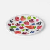 Frischbeeren im Kreis Pappteller (Schrägansicht)