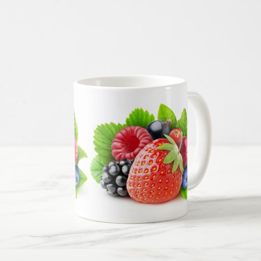 Frischbeeren Kaffeetasse (VorderseiteRechts)