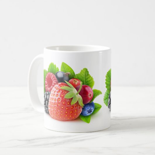 Frischbeeren Kaffeetasse (Vorderseite Links)