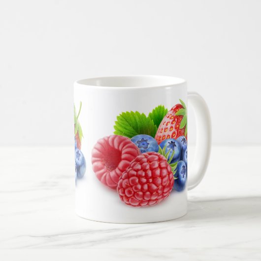 Frischbeeren Kaffeetasse (VorderseiteRechts)