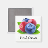 Frischbeeren Magnet (Vorderseite/Rückseite)