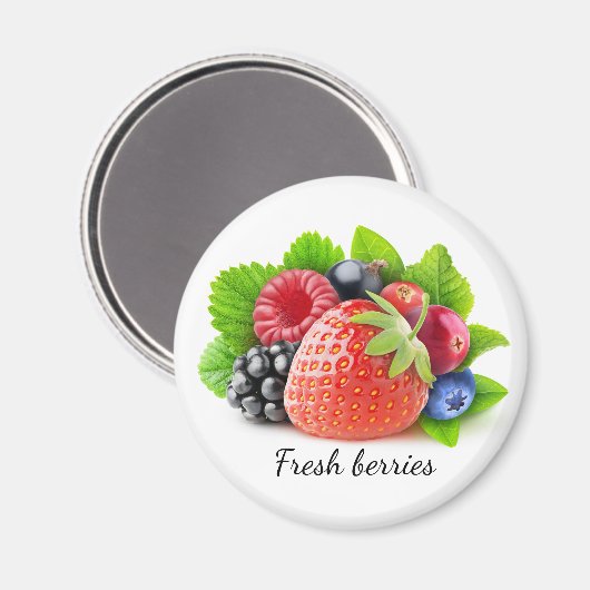 Frischbeeren Magnet (Vorderseite/Rückseite)