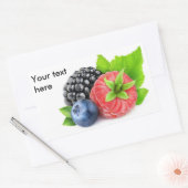 Frischbeeren Rechteckiger Aufkleber (Umschlag)