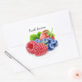 Frischbeeren Runder Aufkleber (Umschlag)