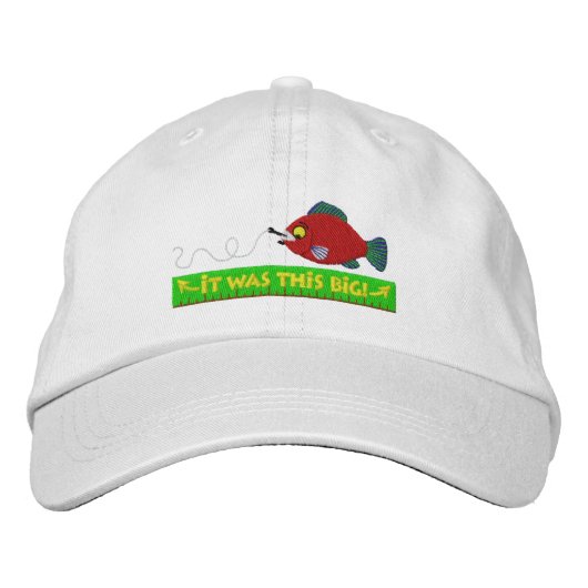 Frischbestickter Angelhut Bestickte Kappe (Vorderseite)