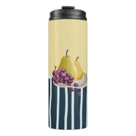 Frischbirne | Modernes Stillleben Thermosbecher