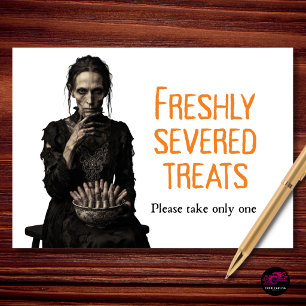 Frische abgetrennte Finger-Schale Halloween Feiertagskarte