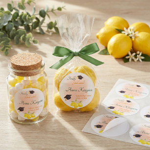 Frische Absolventen-Limonade personalisiert Runder Aufkleber