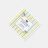 Frische Absolventen Wasserfarbe Zitrone Abschluss Serviette (Ecke)