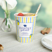 Frische Absolventen Wasserfarben-Limonien-Abschlus