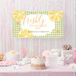 Frische Absolventen Zitrone Gingaham Banner
